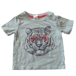 Tucker + Tate Green and Red Short Sleeve Tee with Tiger Graphic